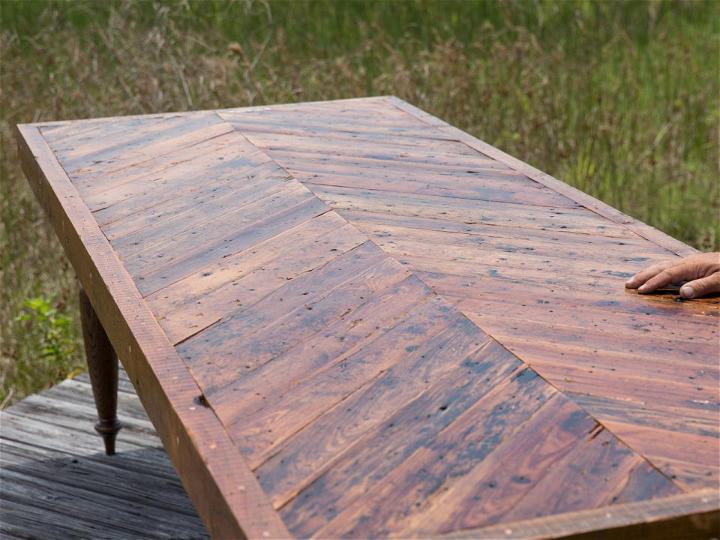 Dining Table with Reclaimed Materials