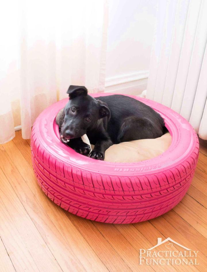 Dog Bed from Recycled Tire