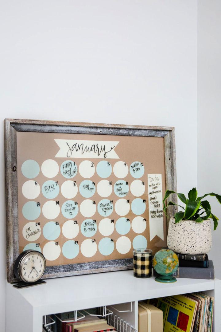 Dry Erase Wall Calendar