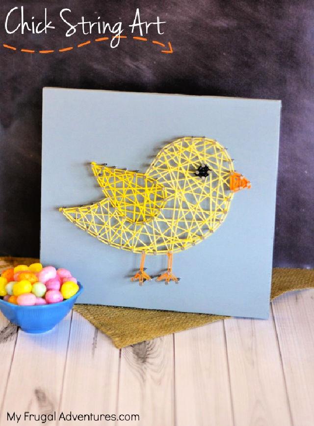 Easy Chick String Art