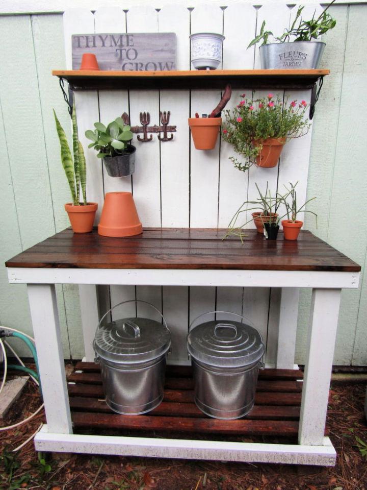 Easy to Build Potting Bench