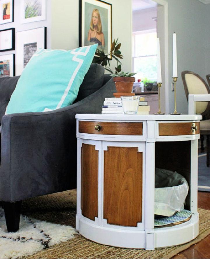End Table Cat Litter Box