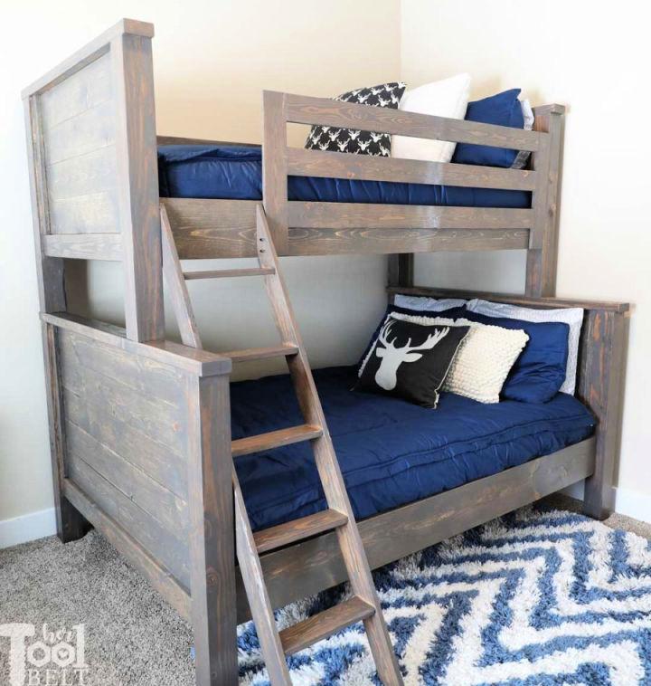 Farmhouse Style Twin Over Full Bunk Bed