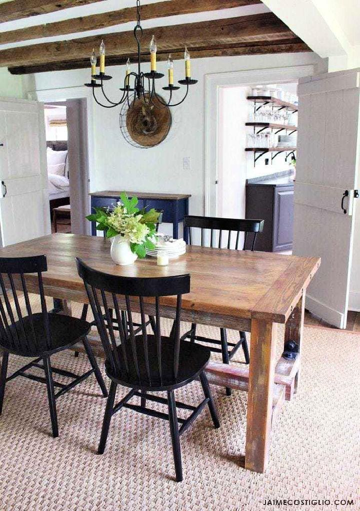 Faux Barnwood Dining Table