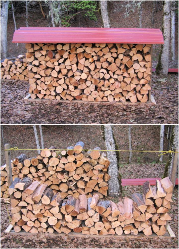 Firewood Rack with Cover