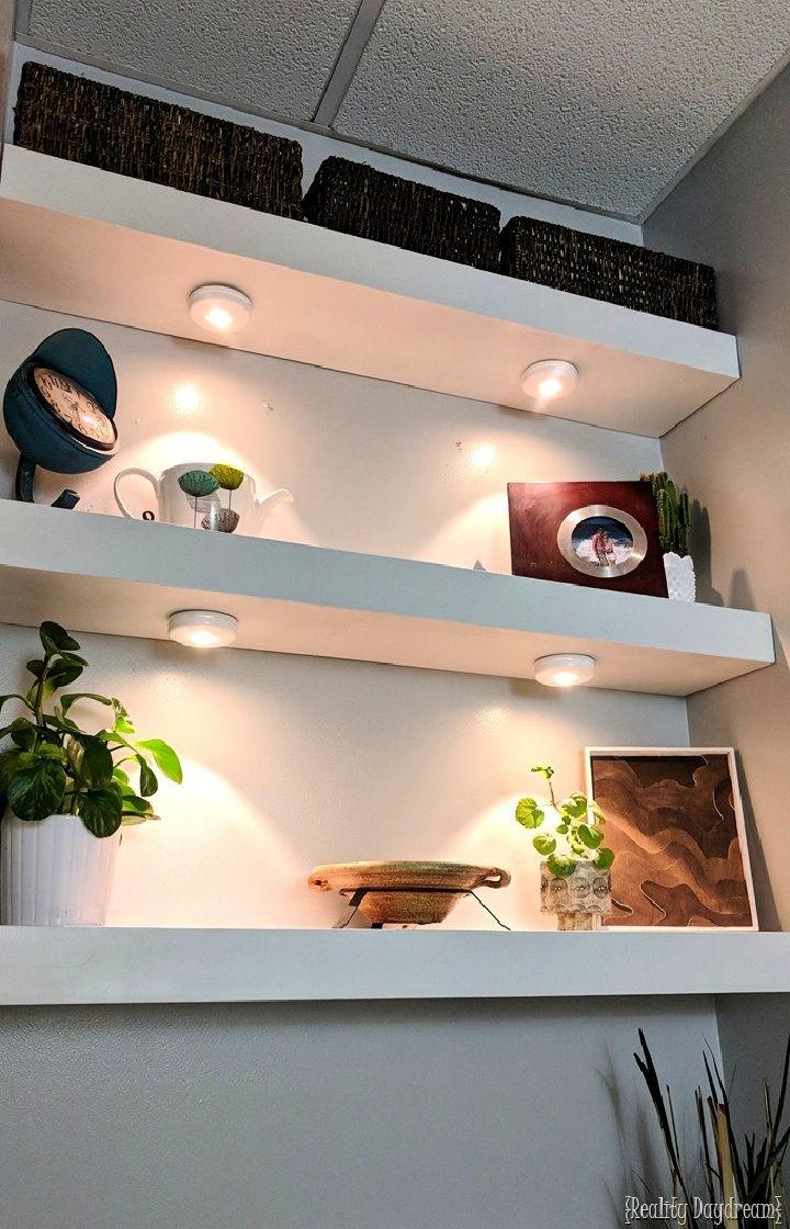 Floating Shelf with Lighting