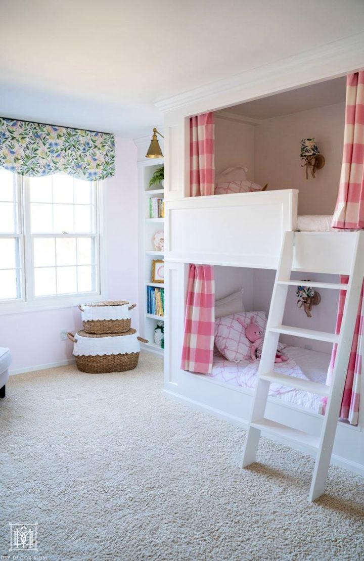 Girls Bunk Bed with Ladder