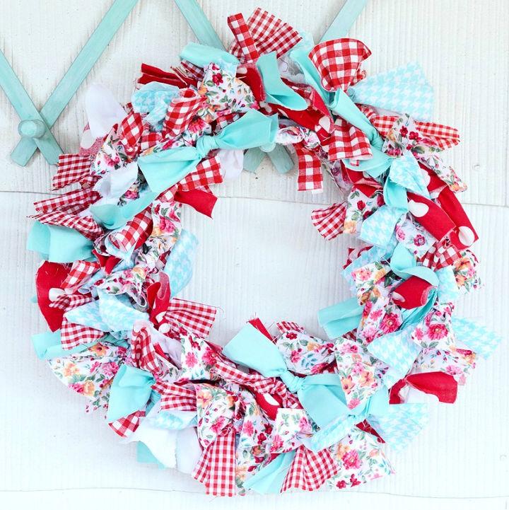 Handmade Fabric Wreath