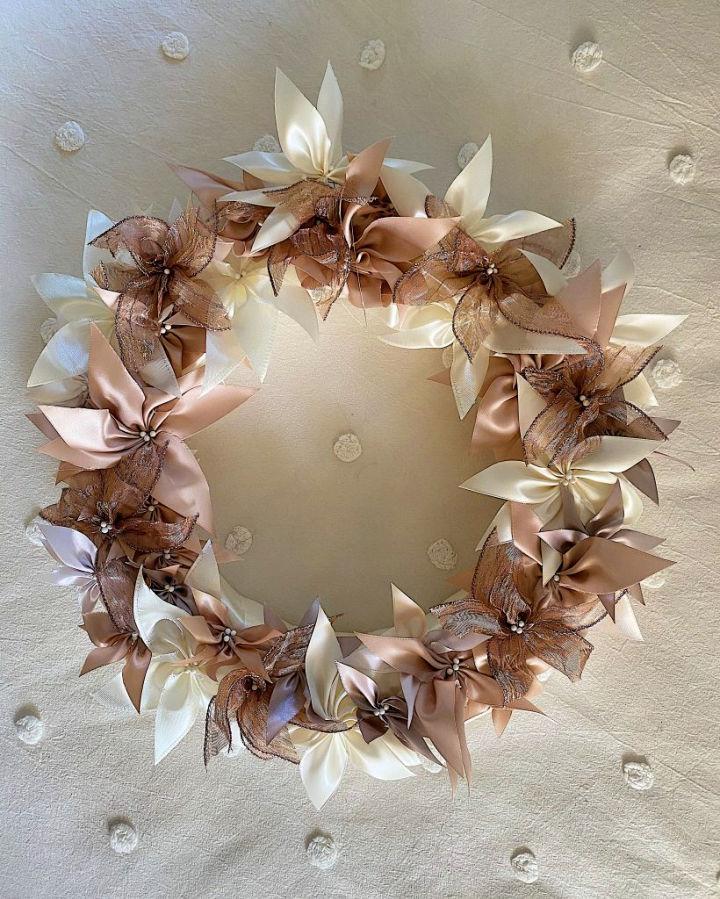 Handmade Ribbon Wreath