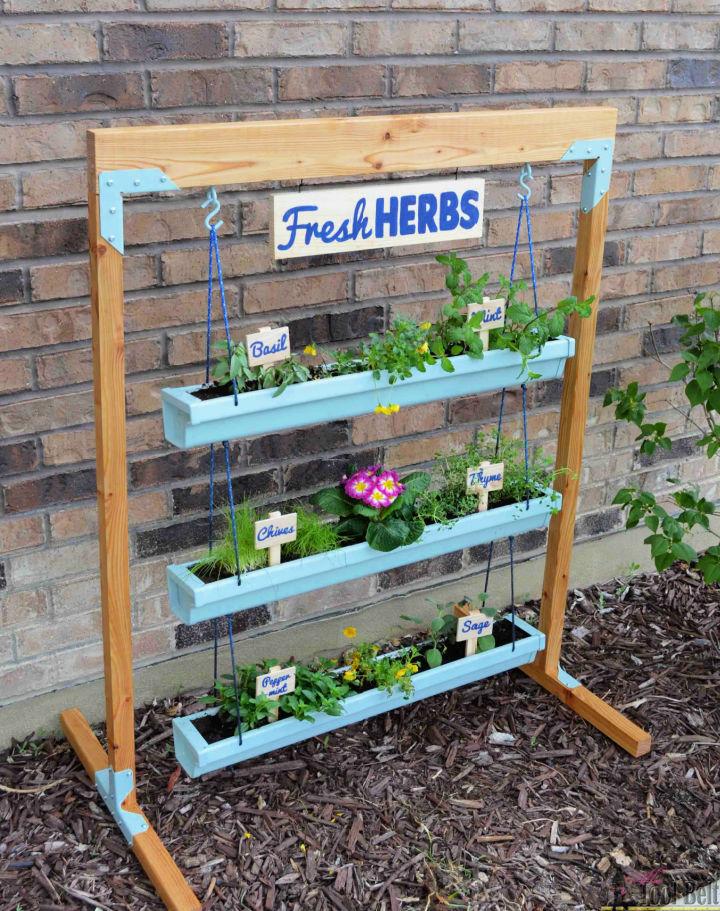 Hanging Gutter Planter and Stand