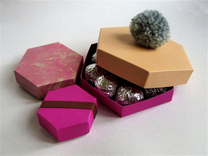 Hexagonal Cardboard Gift Box