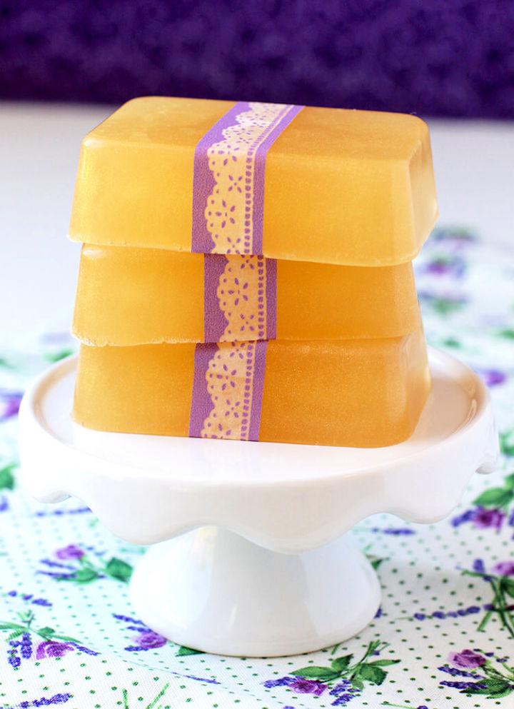 Homemade Honey Lavender Soap