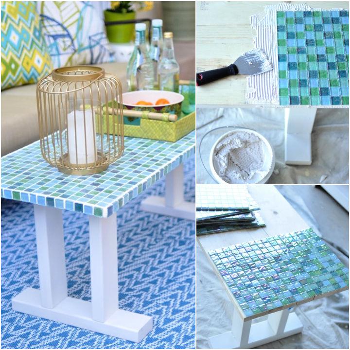 Homemade Mosaic Patio Table