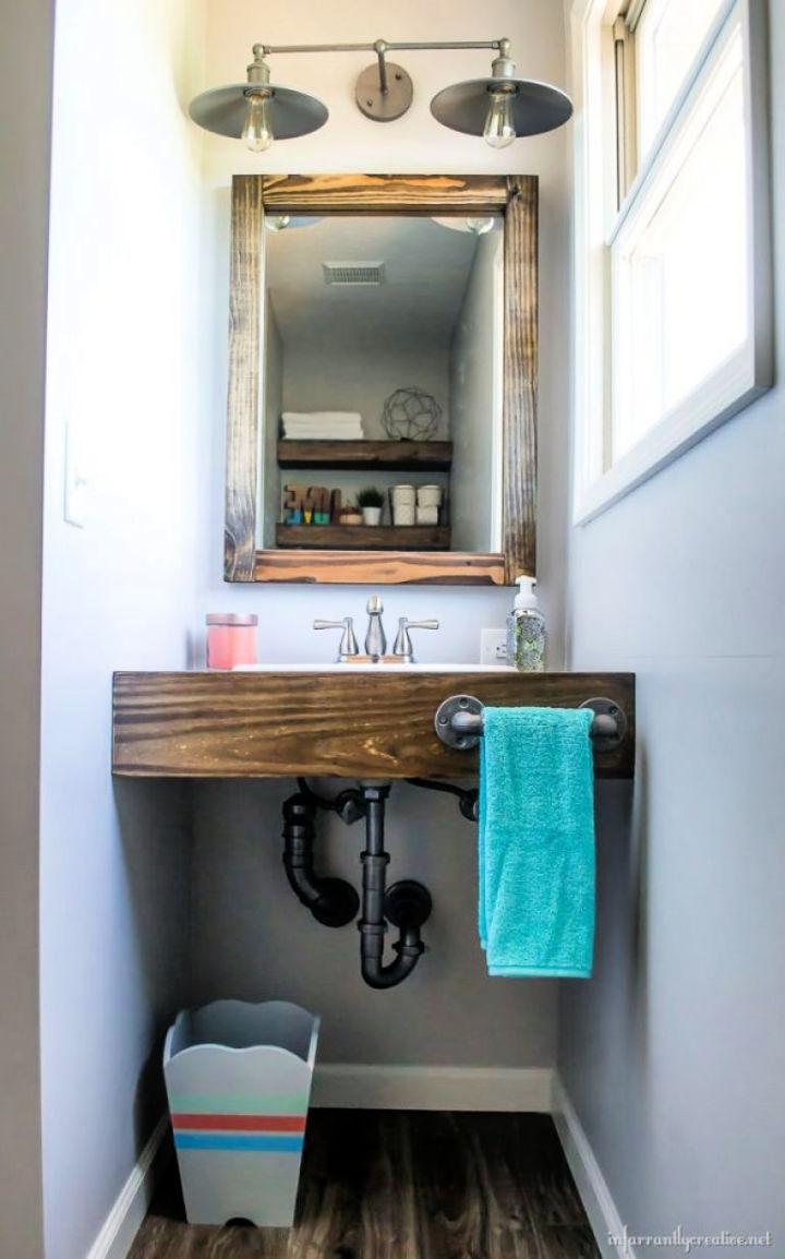How to Build a Floating Wood Vanity