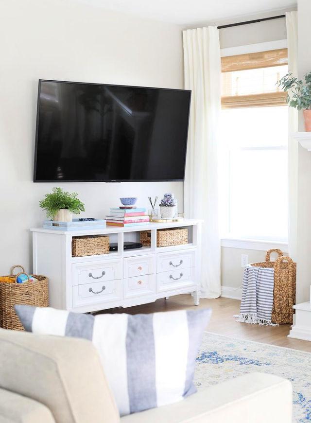 How to Turn A Dresser Into A TV Stand
