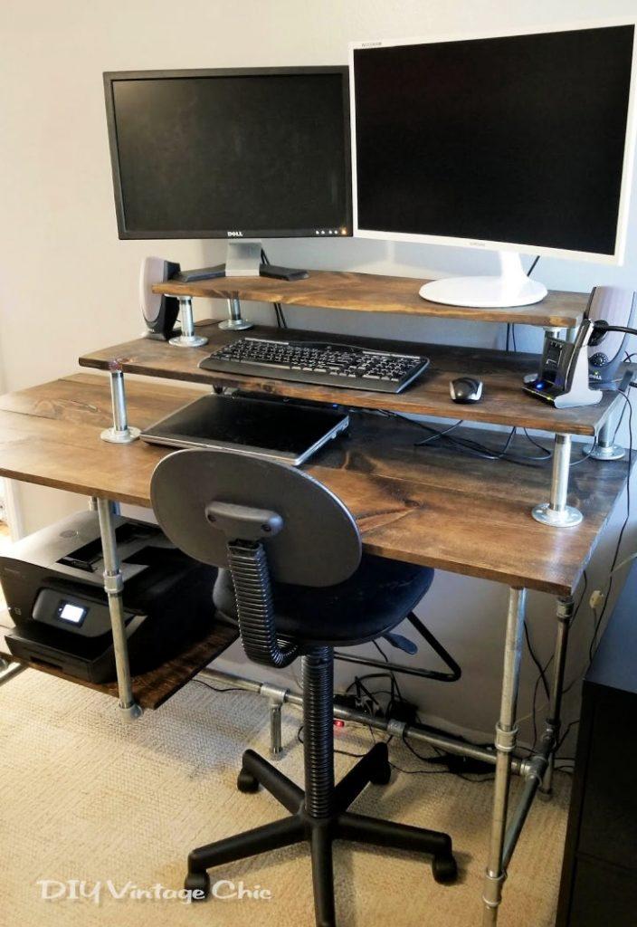 25 Homemade DIY Standing Desk Plans To Build Your Own Blitsy