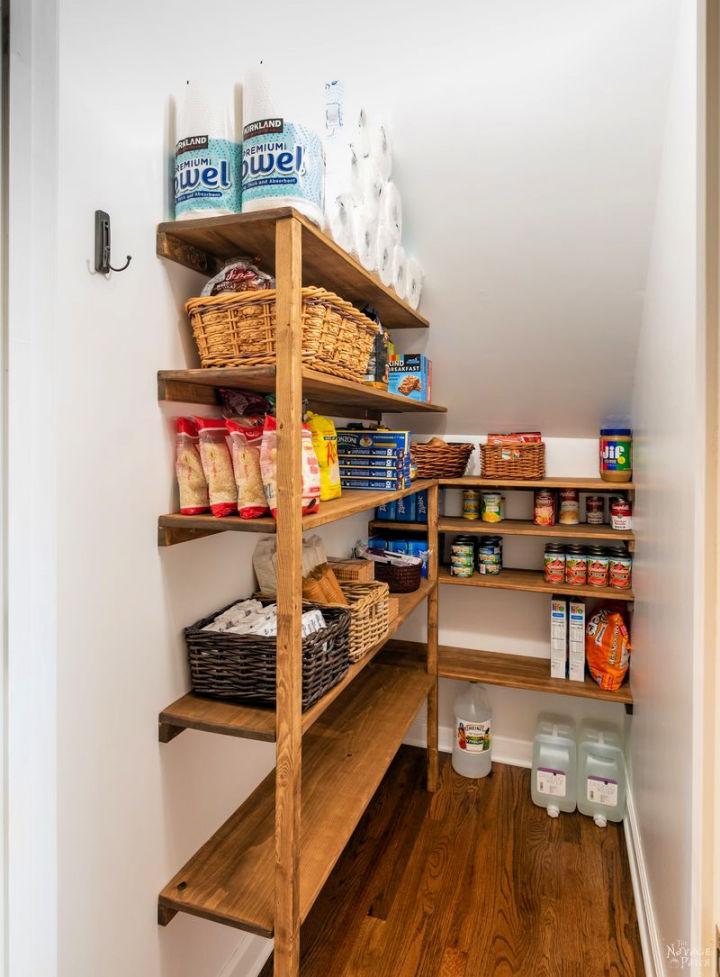 Inexpensive Pantry Shelves