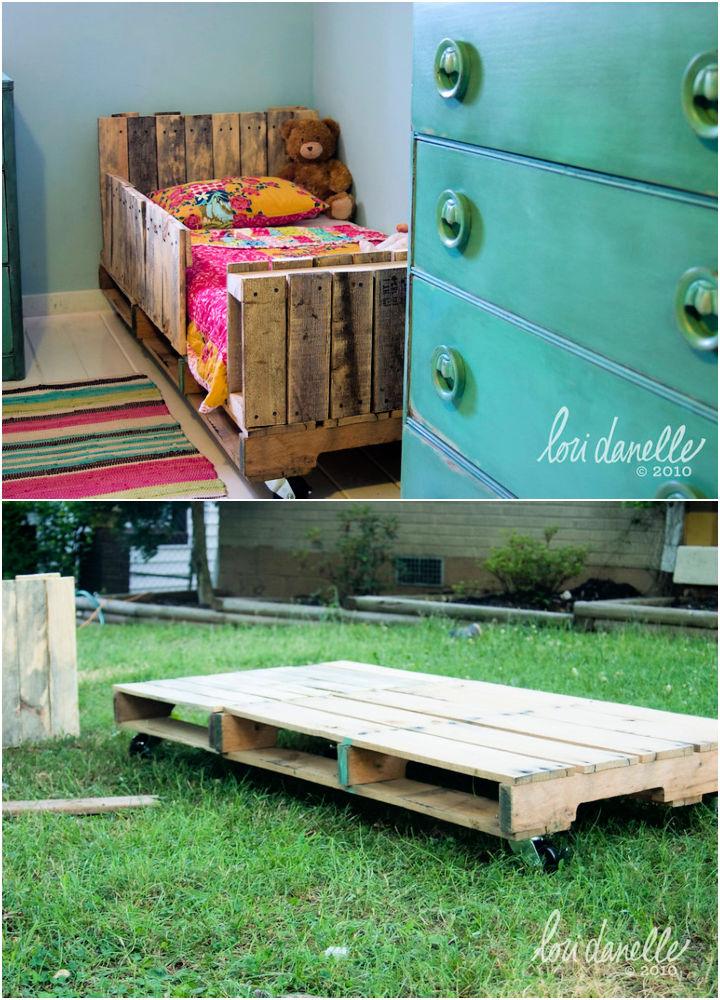 Inexpensive Toddler Pallet Bed