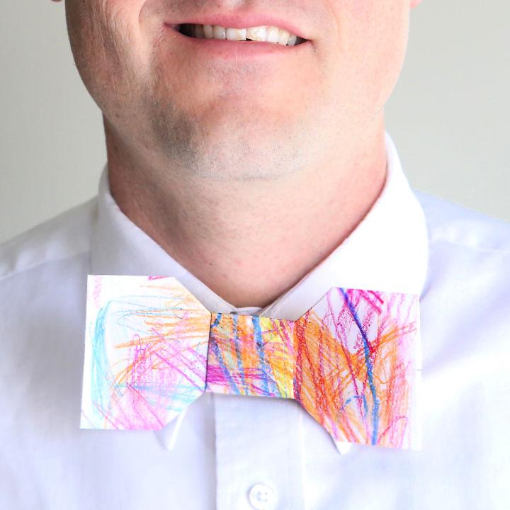 Kids Scribble Origami Bowtie