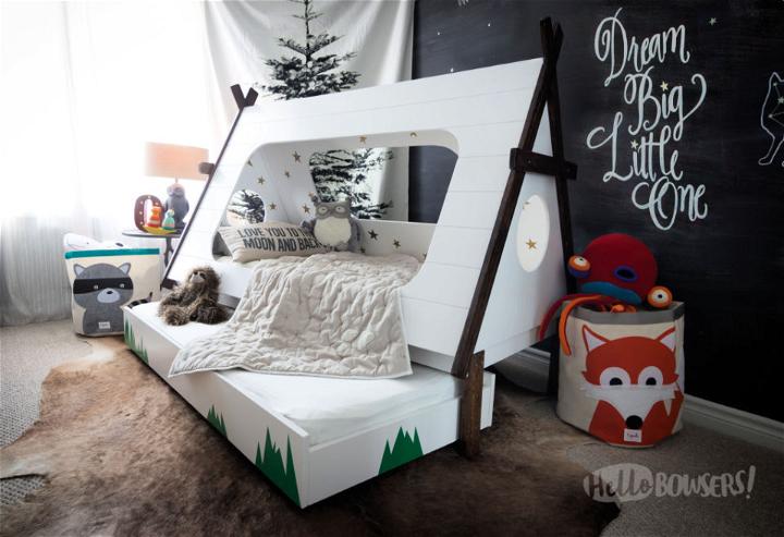 Kids Teepee Trundle Bed