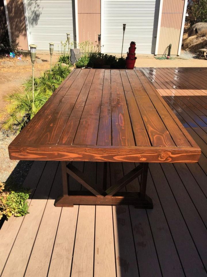 Large Outdoor Dining Table
