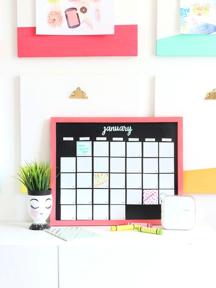 Magnetic Whiteboard Calendar