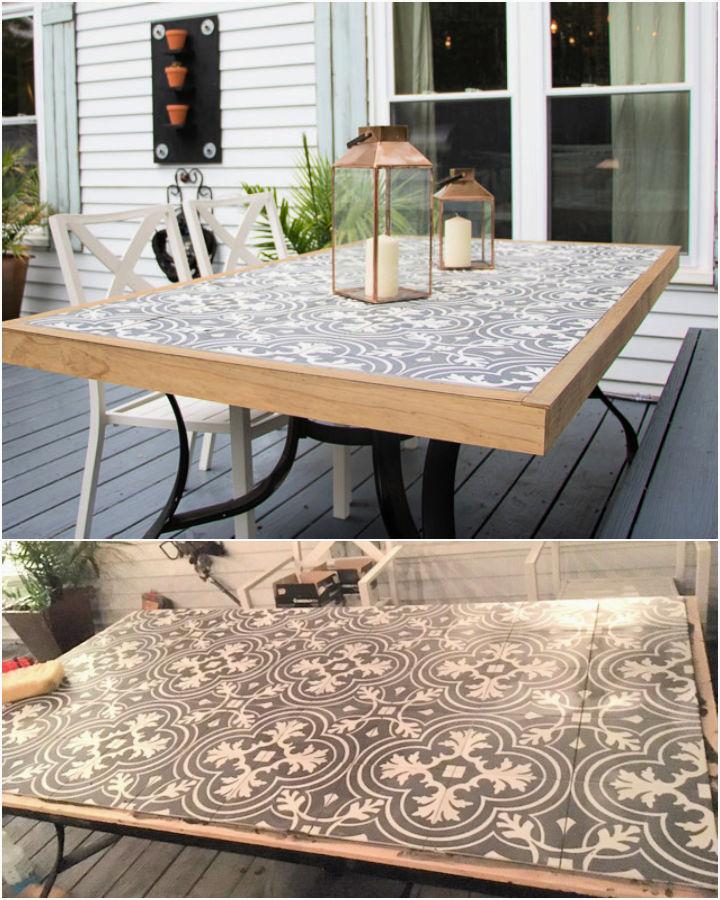 Making A Tile Top Patio Table