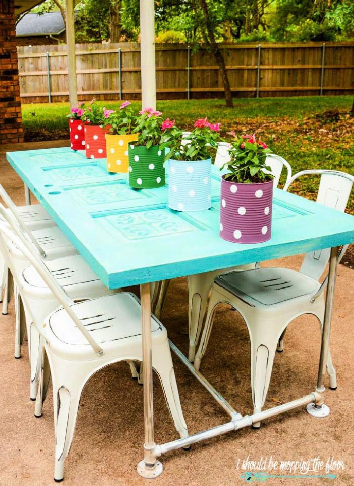 Making an Old Door Patio Table