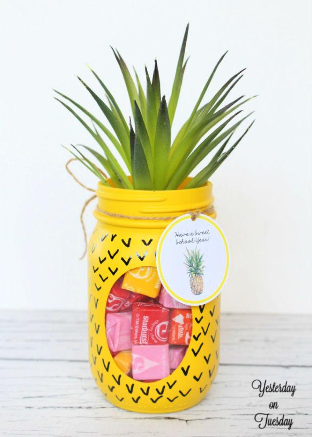 Mason Jar Pineapple and Tags