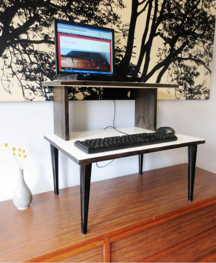 Mid Century Modern Standing Desk