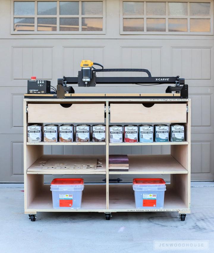 Mobile Workbench with Drawers