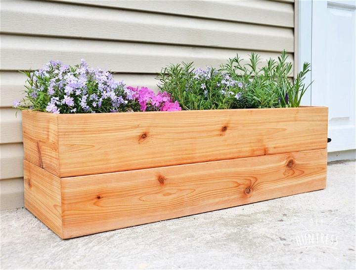 Modern DIY Cedar Planter Box