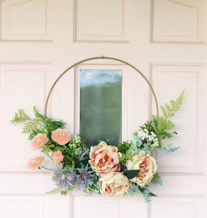 Modern DIY Floral Wreath