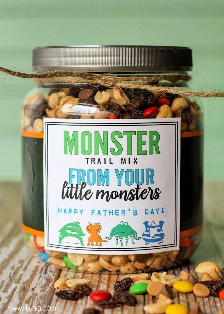 Monster Trail Mix Fathers Day Gift