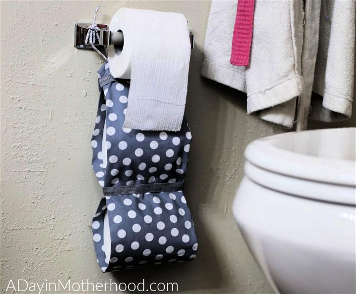 No Sew Toilet Paper Holder