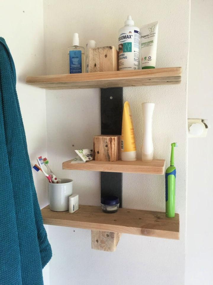 Pallet Bathroom Shelf