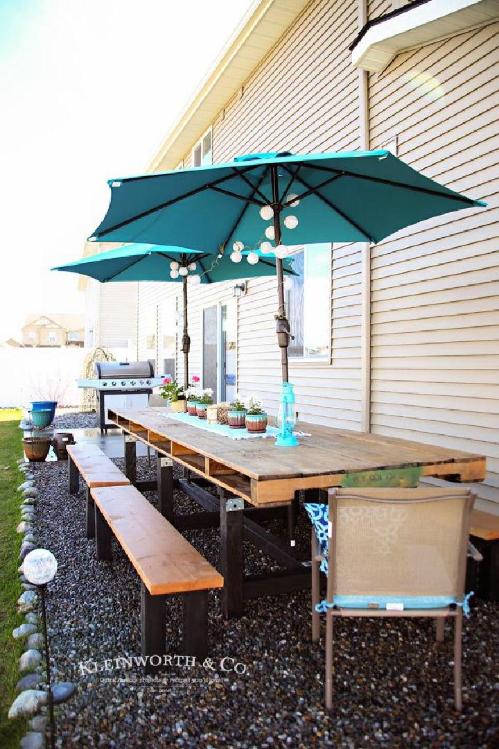 Pallet Outdoor Dining Table 1