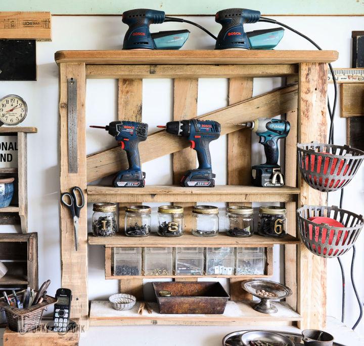 Pallet Tool Shelf