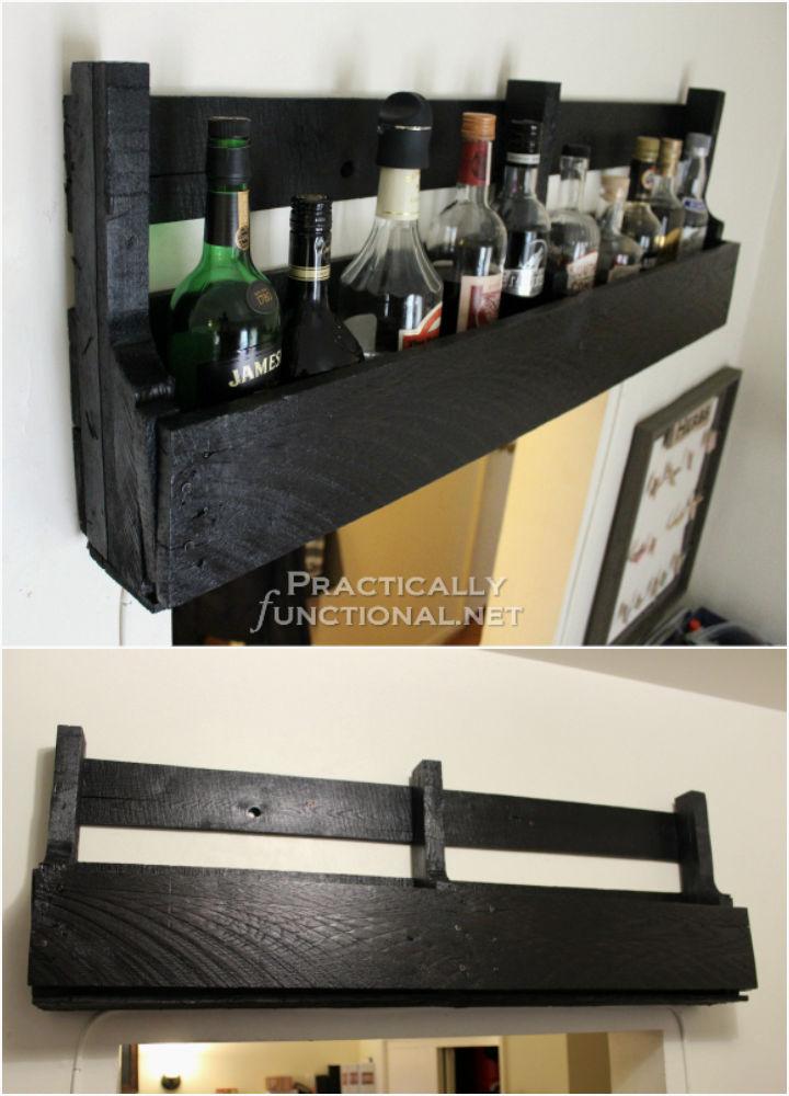 Pallet Wine Shelves