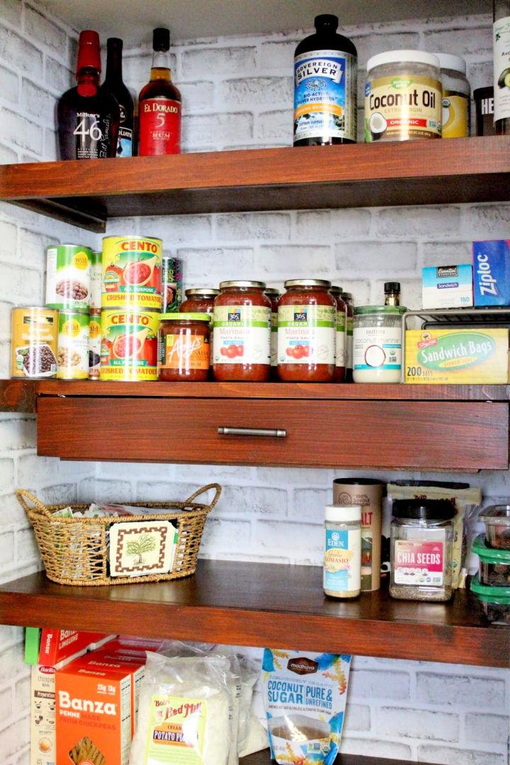 Pantry Shelves with Drawers