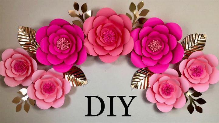 Paper Flower Wall Decoration