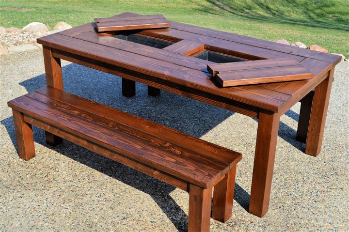 Patio Table With Built In Drink Coolers