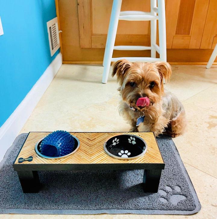 Plywood Dog Bowl Stand