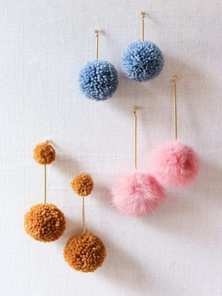 Pom Pom Earrings For Aunts