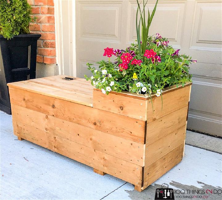 Porch Planter Bench Free Plan