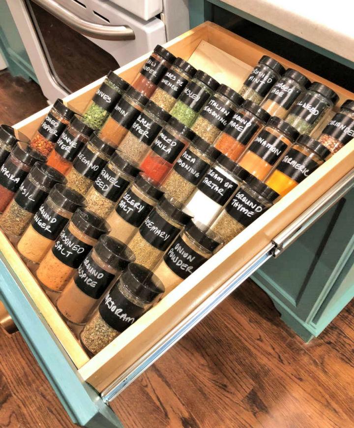 Pull Out Spice Rack Kitchen Organization
