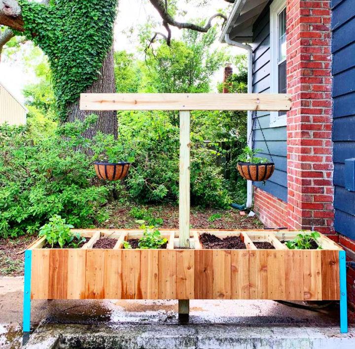 Raised Vegetable Garden With Compost Bins