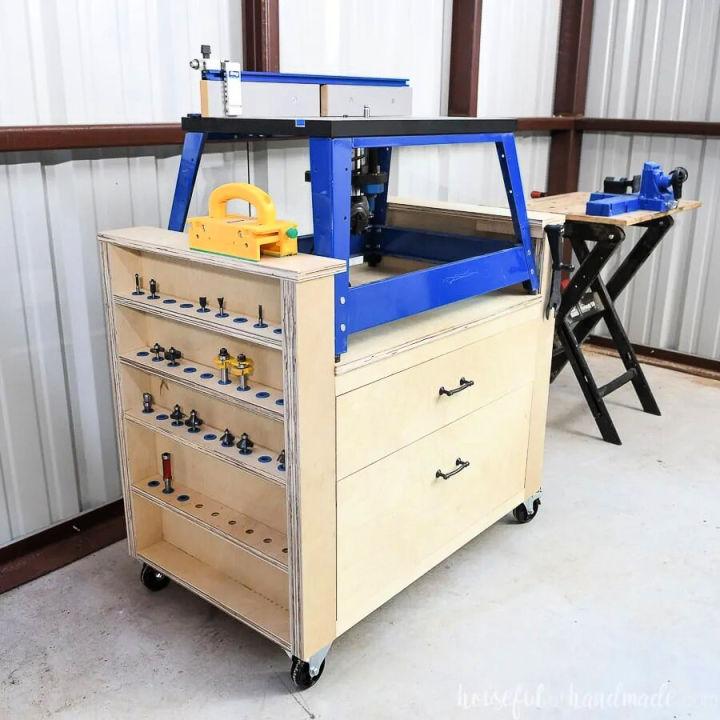 Rolling Bench Top Router Table