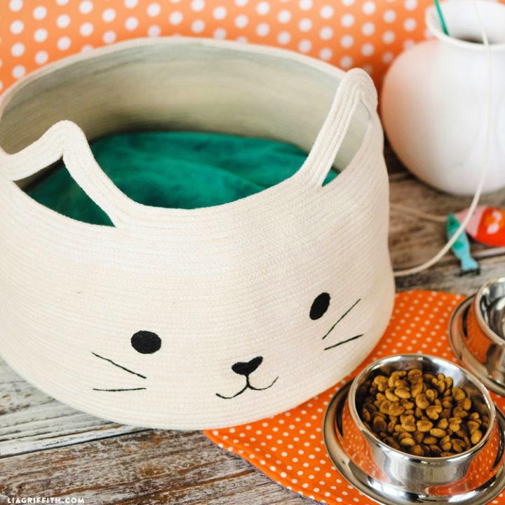 Rope Round Bowl Cat Bed