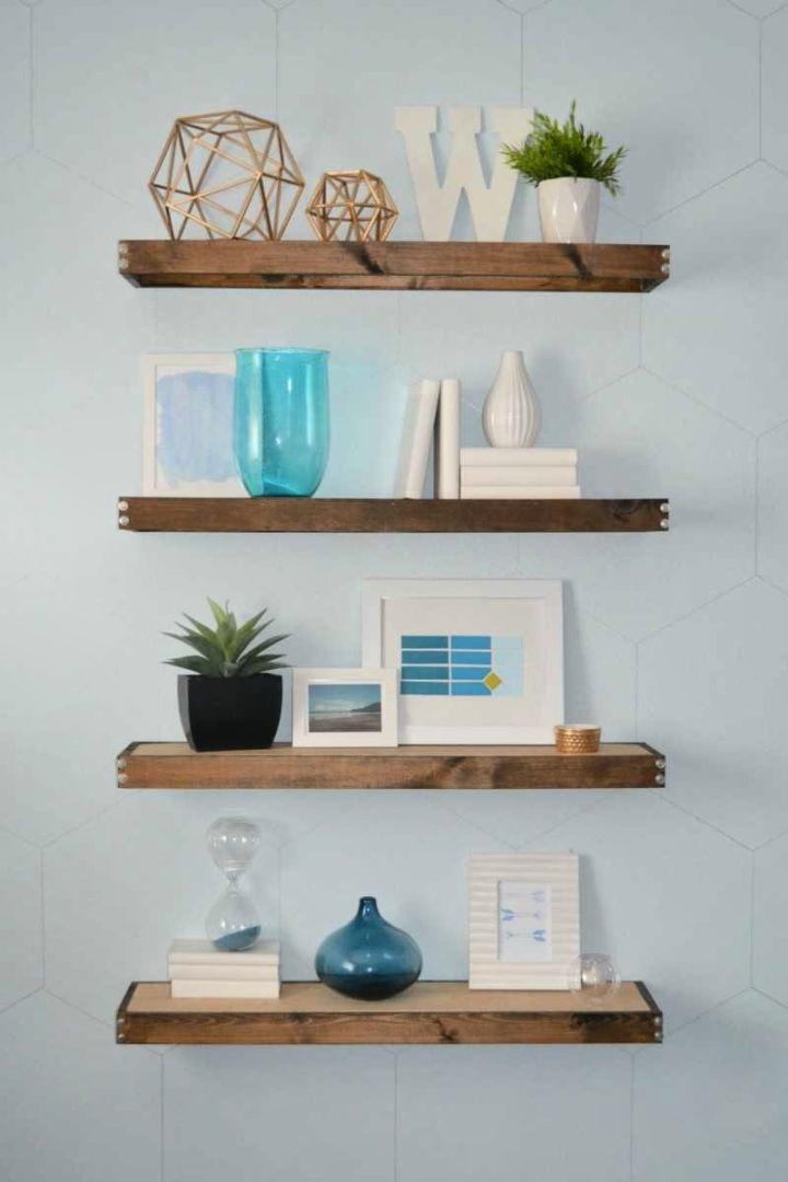 Rustic Modern Floating Shelves